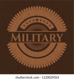 Military realistic wood emblem