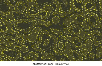 Military Repeated Wave Graphic Print. Abstract Pattern  Masking Seamless Smooth Vector Texture.  Paintball Seamless Fluid Vector Wrapping. Seamless Abstract Pattern 