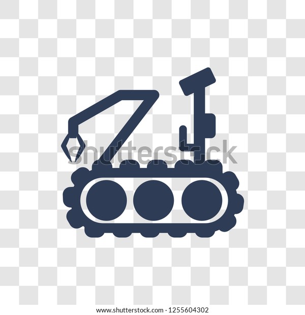 Military Robot Machine Icon Trendy Military Stock Vector