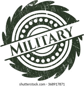 Military with rubber seal texture