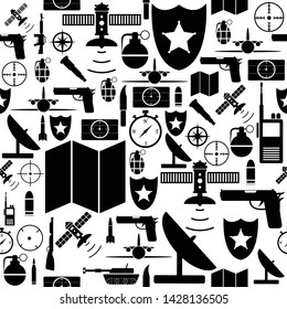military seamless pattern background icon.