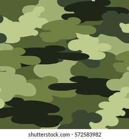 Military seamless pattern. Khaki background. Vector illustration.