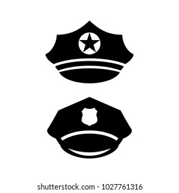 Military service uniform cap icon illustration isolated on white background