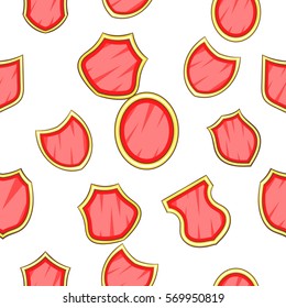 Military shield pattern. Cartoon illustration of military shield vector pattern for web