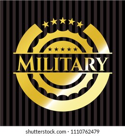 Military shiny badge