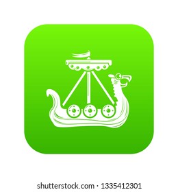 Military ship icon. Simple illustration of military ship vector icon for web