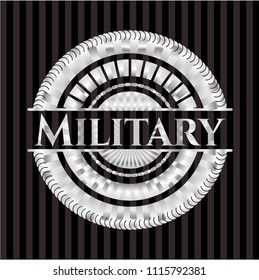 Military silvery emblem