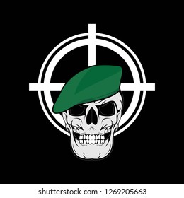 military skull vector