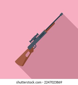 Vector plano de icono de francotirador militar. Armamento. Ejército de guerra