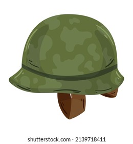 Military Soldier Helmet Isolated Icon