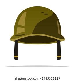Military soldier helmet vector isolated illustration