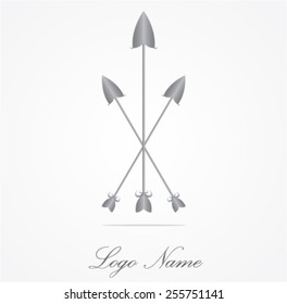 Military spears, logo design