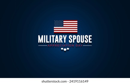 Military Spouse Appreciation Day Background Vector Illustration 