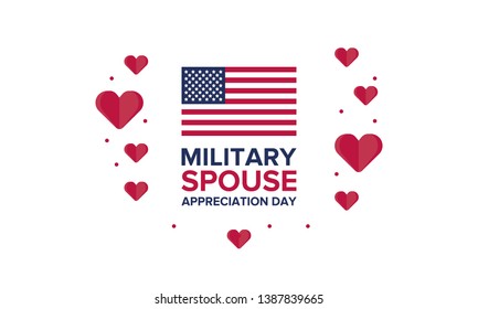 Military Spouse Appreciation Day Celebrated United Stock Vector ...