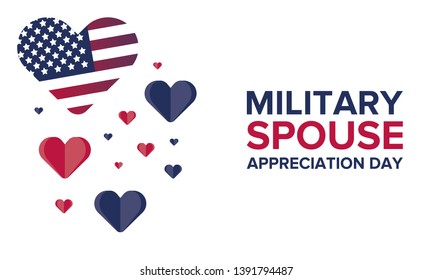 Military Spouse Appreciation Day Celebrated United Stock Vector ...