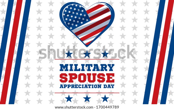 Military Spouse Appreciation Day Celebrated On Stock Vector (Royalty ...