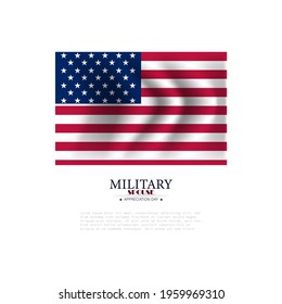 Military Spouse Appreciation Day vector illustration.