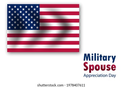 Military Spouse Appreciation Day, Vector Illustration.