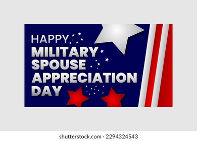 military spouse appreciation day vector file.