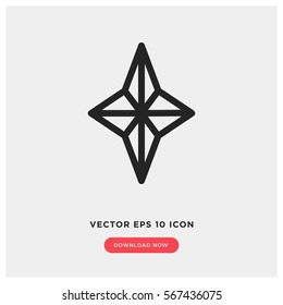 Military staar vector icon