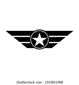 military star emblem isolated icon vector illustration design