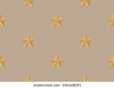 Military Star. Military Pattern, Seamless Vector Wallpaper