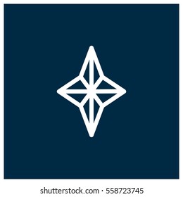 Military star vector icon