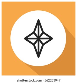 Military star vector icon