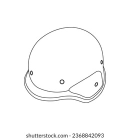 Military steel helmet icon vector illustration design