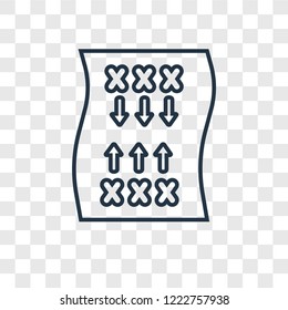 Military strategy concept vector linear icon isolated on transparent background, Military strategy concept transparency concept in outline style