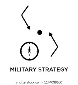 Military strategy graphic icon vector isolated on white background for your web and mobile app design, Military strategy graphic logo concept