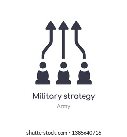 military strategy icon. isolated military strategy icon vector illustration from army collection. editable sing symbol can be use for web site and mobile app