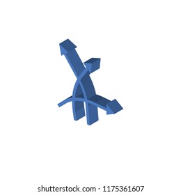 Military strategy sketch isometric left top view 3D icon