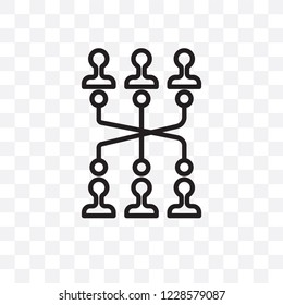 Military strategy vector linear icon isolated on transparent background, Military strategy transparency concept can be used for web and mobile