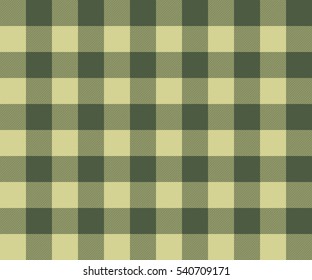 Military style lumberjack plaid pattern. Camouflage color option for urban and military fabric style. Seamless vector pattern.