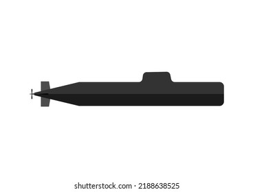 ilustración vectorial de diseño plano submarino militar