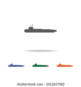 Military submarine  icon . Elements of Military multi colored icons. Premium quality graphic design icon. Simple icon for websites, web design, mobile app, info graphics on white background