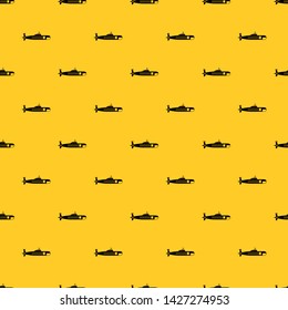 Military submarine pattern seamless vector repeat geometric yellow for any design