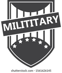 Military symbol design vector template logo.