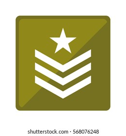 Military symbol icon image, vector illustration design