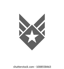 Military symbol icon vector