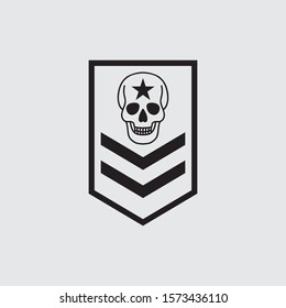 Military Symbols Military Rank Icon Vector Stock Vector (Royalty Free ...