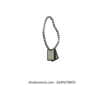 military tag icon 3d illustration render