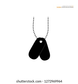 military  tag.vector illustration.