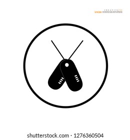 military  tag.vector illustration.