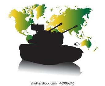 Military tank.