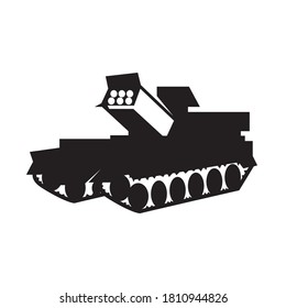 Military tank logo vector template