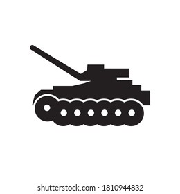 Plantilla de vector del logotipo de tanques militares