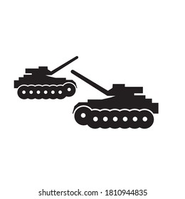 Military tank logo vector template
