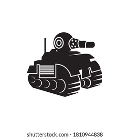 Military tank logo vector template